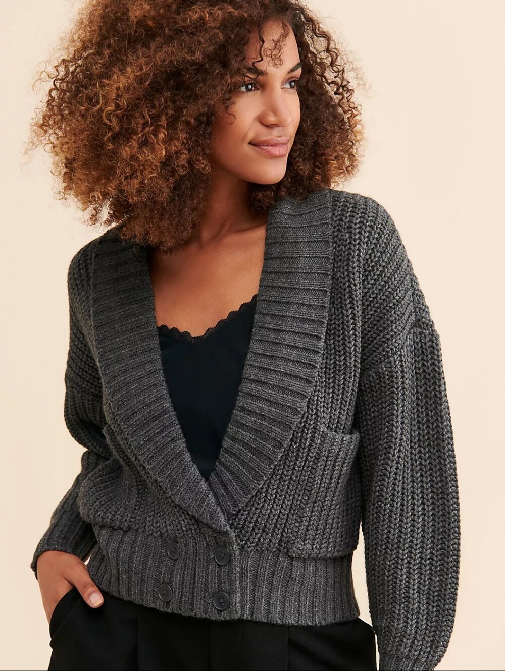 Anthropologie Deep-V Cardigan